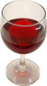 Red Wine Glass fake drink
