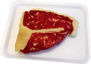 Raw Porterhouse fake Steak C