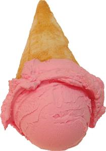 Cherry Scoop Fake Ice Cream Waffle Cone B