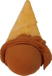 Chocolate Scoop Fake Ice Cream Waffle Cone B