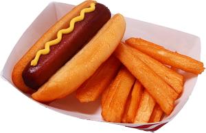 Hot Dog and Fries Tray