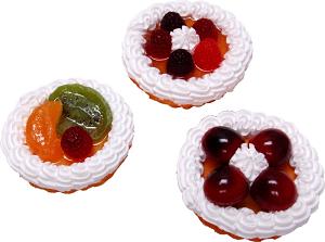 Fruit Fake Tarts 3 inch Assorted 3 pack