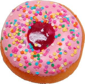 Large Pink Fake Jelly Doughnut Soft Touch top