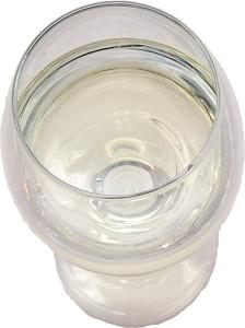 White Wine Medium Glass fake drink Top