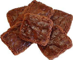 Chocolate Fake Brownies 6 Pack top