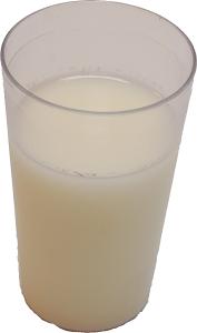 Milk Plastic Cup Fake Drink