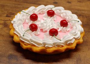 Cherry Cream Artificial Pie
