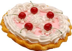 Cherry Cream Artificial Pie B