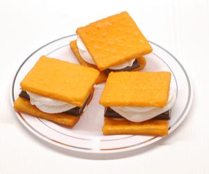 Fake S'mores Artificial Chocolate Decoration 3 Pack