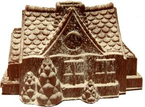 gingerbread house fake food a