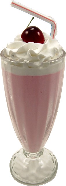 Milkshake Gift for Ice Cream Lovers Fake Strawberry Shake 